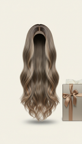 Long human hair wig with natural movement